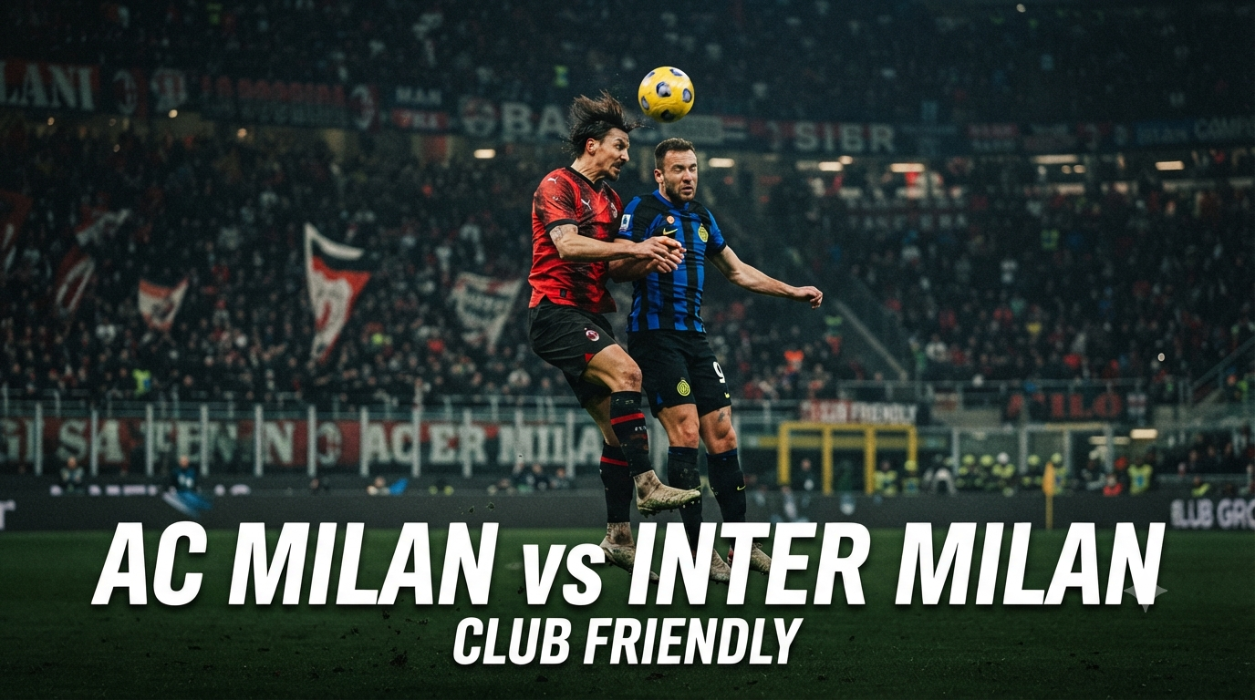 Streaming AC Milan vs Inter Milan Club Friendly Sore Ini Pukul 18.00 WIB Tersedia di Tigoals dengan Performa Stabil